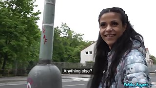 Sexy abstruse chick fucked in public apart from a stranger - Sandra Soul